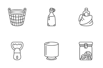 Dining Table Accessories Icon Pack