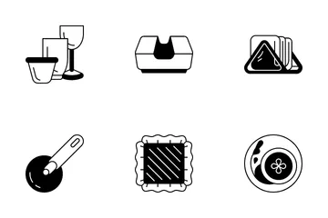 Dining Table Accessories Icon Pack