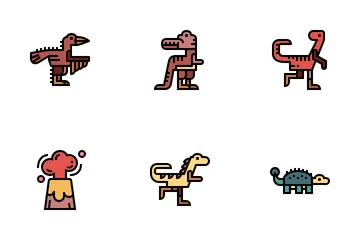 Dinosaurios Paquete de Iconos