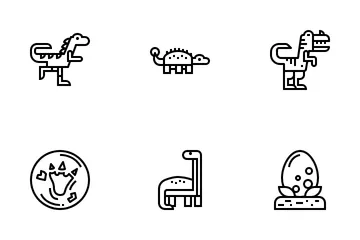 Dinosaurios Paquete de Iconos