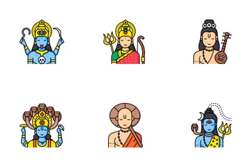 Dioses y diosas Paquete de Iconos