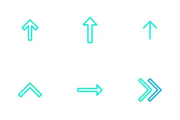 Direction And Arrows - Outline Color Icon Pack