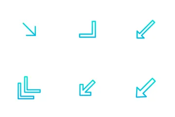 Direction And Arrows - Outline Gradient Icon Pack