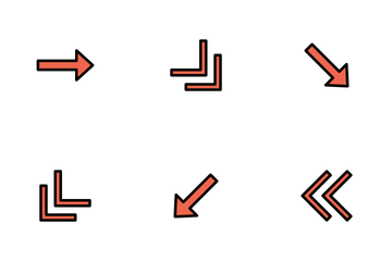 Direction And Arrows Vol 3 - Mono Lineal Icon Pack