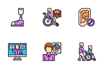 Disabled People Icon Pack