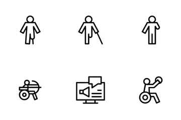 Disabled People Icon Pack