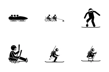 Disabled Water Sport Icon Pack