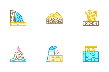 Disaster Destruction Icon Pack