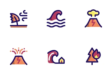 Disaster (Filled Line) Icon Pack