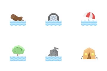 Disaster Flood Icon Pack