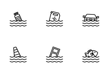 Disaster Flood Icon Pack