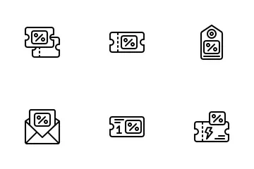 Discount Coupons Icon Pack