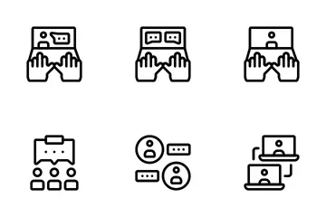 Discussão on-line Icon Pack