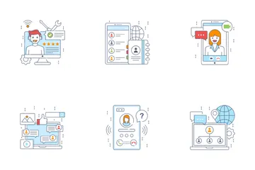 Discussion And Communication Icon Pack