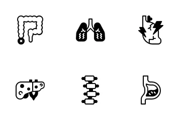 Diseases Semi Solid Icon Pack
