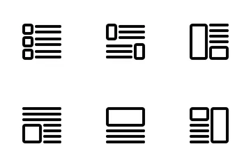 Disposición Paquete de Iconos