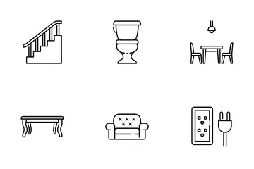 Diseño de interiores Paquete de Iconos