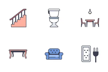 Diseño de interiores Paquete de Iconos