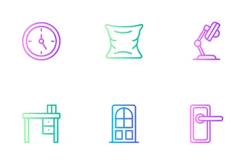 Diseño de interiores Paquete de Iconos