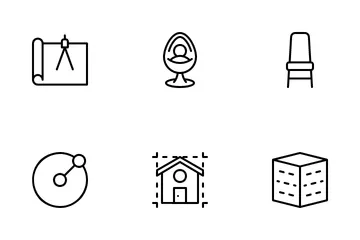 Diseño de interiores Paquete de Iconos