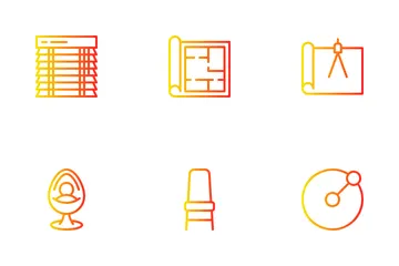 Diseño de interiores Paquete de Iconos