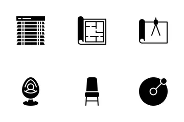 Diseño de interiores Paquete de Iconos