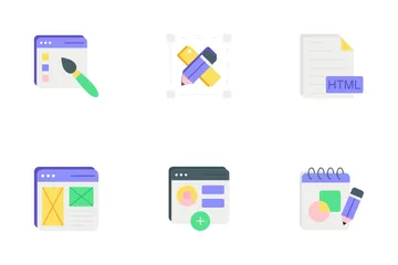 Diseño y desarrollo web Paquete de Iconos