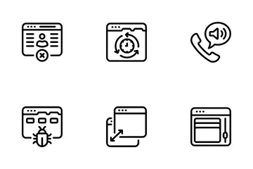 Diseño y desarrollo web Paquete de Iconos