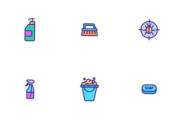 Disinfectant Icon Pack