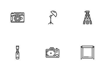 Dispositivo de fotografía Paquete de Iconos