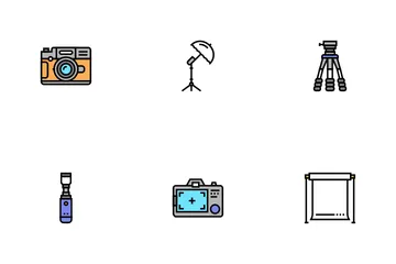 Dispositivo de fotografía Paquete de Iconos