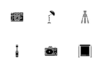 Dispositivo de fotografía Paquete de Iconos