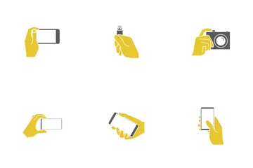 Dispositivo de sujeción manual Paquete de Iconos