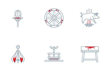 Dispositivo de tortura Paquete de Iconos