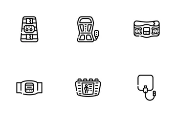 Dispositivo de treinamento Ems Pacote de Ícones