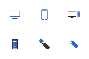 Dispositivo digital e tecnologia Pacote de Ícones