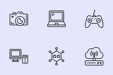 Dispositivo electrónico digital Paquete de Iconos