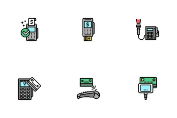 Dispositivo terminal pos Pacote de Ícones