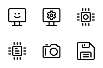 Dispositivos e Hardware Vol-2 Pacote de Ícones