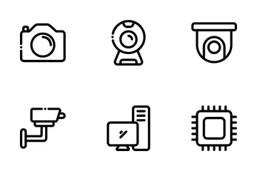 Dispositivos eletrônicos Pacote de Ícones