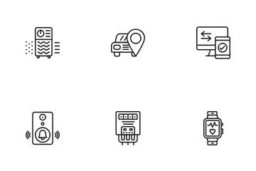 Dispositivos Inteligentes e IoT Pacote de Ícones