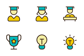 Distance Learning Platform Icon Pack