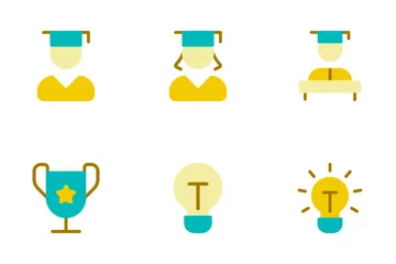 Distance Learning Platform Icon Pack