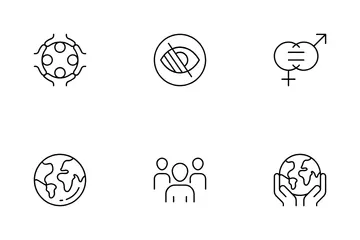 Diversidade e Inclusão Pacote de Ícones