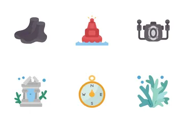Diving Element Icon Pack