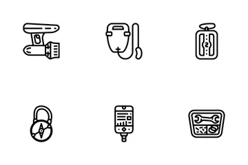 Diving Equipment And Accessories Icon Pack