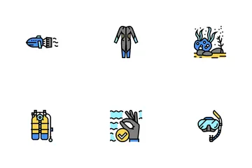 Diving Scuba Icon Pack