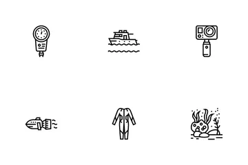 Diving Scuba Icon Pack