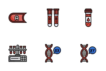 DNA 테스트 아이콘 팩
