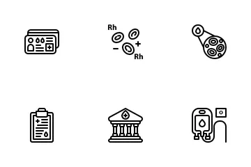 Doação de sangue Pacote de Ícones